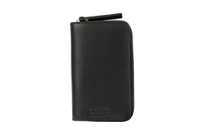 O my bag portefeuille, Jett black leather