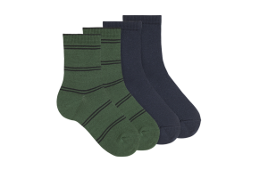 Condor 2-pack sokken, bottle green (maat 23/26 - 36/39)