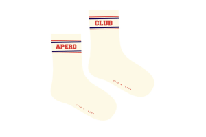 Elle and Rapha sokken, Apero club socks (maat 19/22-37/41)