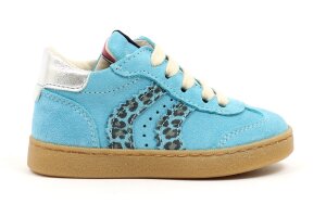 Bana & Co baskettertje, turquoise/ leopard  (maat 21-23)