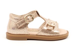 Beberlis sandaaltjes, goud glitter (maat 20-25)