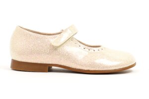 Beberlis ballerina, glitter champagne (maat 28-35)