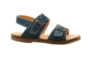 Ocra sandaal, petrol (maat 25-35)
