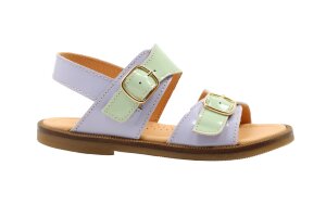 Ocra sandaal, munt/lila (maat 25-35)