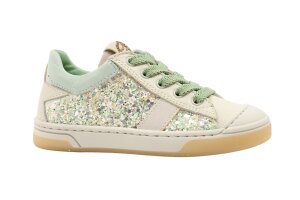 Stones and Bones sneakers, glitter groen (maat 24-34)