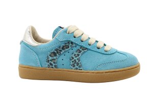Bana & Co sneakers, turquoise/ leopard (maat 24-35)