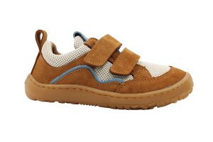Froddo sneaker BAREFOOT, beige/cognac (maat 24-32)