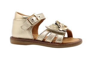 Bana & Co sandaal, bloemetjes goud (maat 20-26)