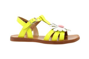 Pom d'Api sandaal, lime bloem (maat 26-36)