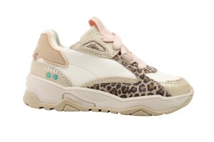 Bunnies runners, Wit leopard (maat 22-32)