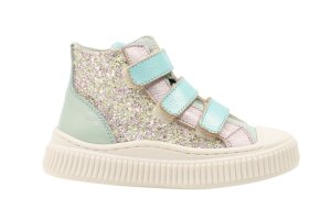 Beberlis basketters, pastel glitter (maat 26-34)
