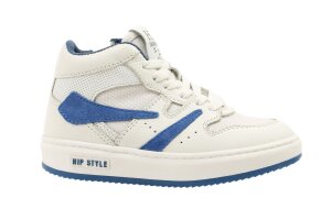 Hip basketters, wit/cobaltblauw (maat 27-38)