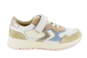 Stones and Bones runners, wit/pastel (maat 28-40)