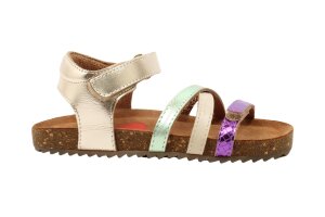 Shoesme sandaal, zilver multicolor (maat 26-33)