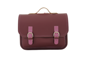 Own Stuff boekentas, lagere school aubergine/roze