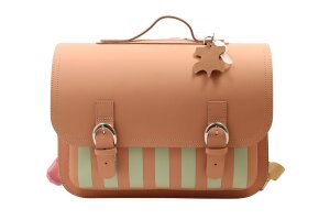 Own Stuff boekentas, lagere school beach peach
